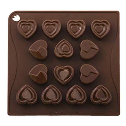 Силиконова форма за бонбони "Сърца"