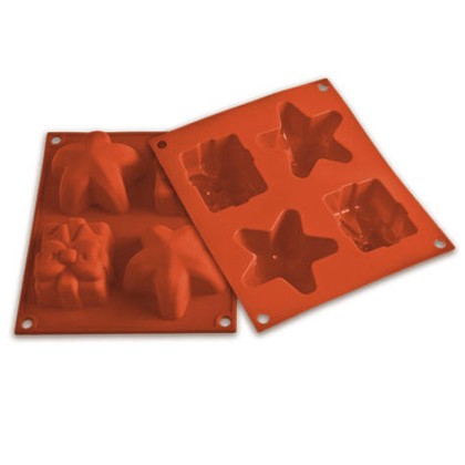 Силиконова форма звезда + подарък - HSF01