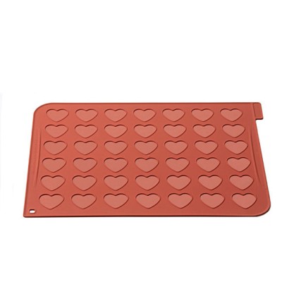 Силиконов килим за макарони "Сърца"