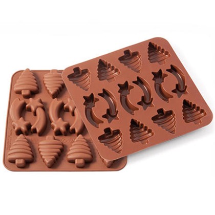 Силиконова форма "Елхи и комети"