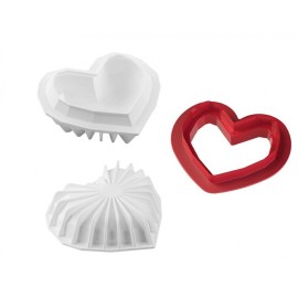 Силиконова форма Сърце "Amore Origami"