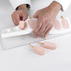 Силиконова форма за сладолед "GEL01 - MINI CLASSIC" - 8 гнезда