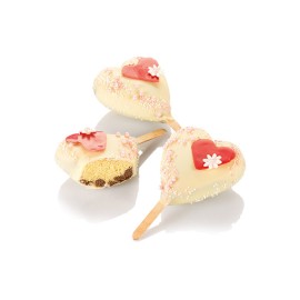 Силиконова форма за сладолед "SET GEL03 - Сърца"