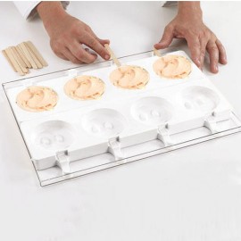 Силиконова форма за сладолед "SET GEL07 - Усмивка"