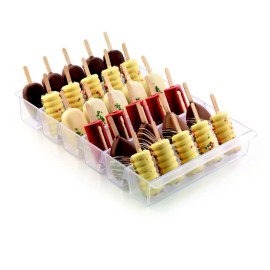 Комплект дървени пръчки за сладолед - 113х10мм - 50бр