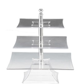 Поликарбонатна квадратна стойка "Кристал" - 3 етажа