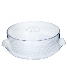 Поликарбонатна кутия за торта с капак Ø30