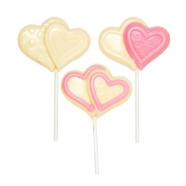 Форма за шоколадова отливка "Близалка-Две сърца"