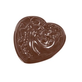 Термоформована форма "Сърце с панделка"