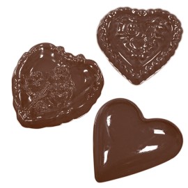 Термоформована форма "Сърца с роза"