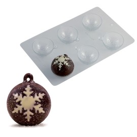 Термоформована форма "Коледна топка снежинка"