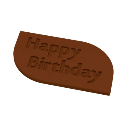 Термоформована форма "Плочка с надпис Честит Рожден Ден"