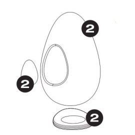 3D Термоформована форма "Яйце - Латерн"