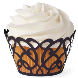 Кошнички за кексчета - черни