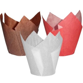 Капсули лале - бели Ø50 h80мм