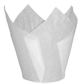 Капсули лале - бели Ø50 h80мм