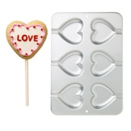 Форма за печене "Сърца-близалки"