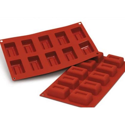 Силиконова форма правоъгълник саварина - SF091