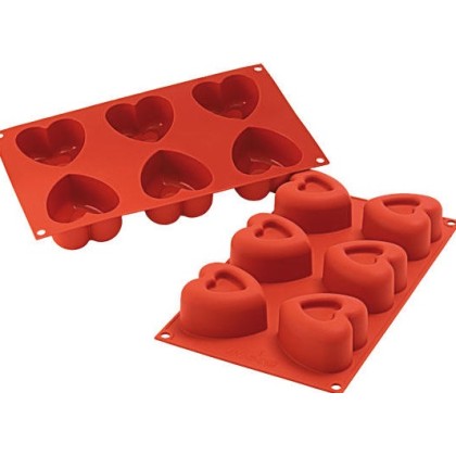 Силиконова форма сърце - SF124