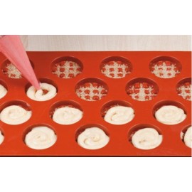 Силиконова форма вафла кръгла - SF143